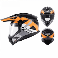 Casque de moto LS2 à double visière pour homme et femme, casque intégral pour moto, toutes saisons, universel, anti-buée, MX702