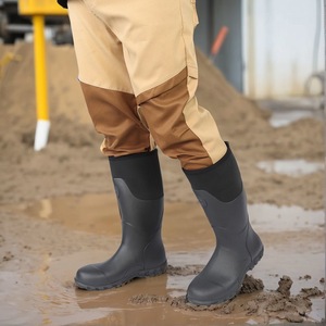 Bottes en néoprène isolées de haute qualité YL3590, hauteur genou, pour travaux extérieurs, chasse, jardinage, agriculture, travaux dans la boue - Product Image 4