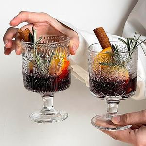 <span class=keywords><strong>Vasos</strong></span> de Vidrio con Textura de Clavos en Relieve 3D Personalizados, Frascos de Vidrio Vintage para Velas, <span class=keywords><strong>Vasos</strong></span> para Beber Leche, Copas - Product Image 2