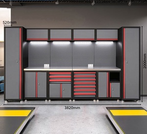Aanpasbare 6-delige combinatie zware stalen gereedschapskast meubilair <span class=keywords><strong>hardware</strong></span> reparatie werkplaatsen garages OEM/ODM ondersteund roestbestendig - Product Image 4