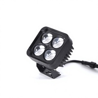 Projecteur LED à 7 lentilles, phare rond, lentille optique, faisceau focalisé, lampe auxiliaire