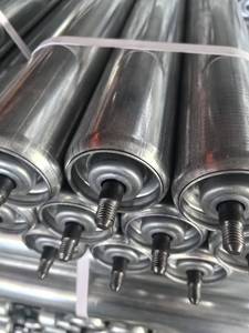 Srollmart Customizable 12/15/20/25mm Carbon Steel Gravity Galvanized <strong>Conveyor</strong> <strong>Roller</strong> PVC Rubber Pallet 50kg Load Capacity 1 Year - Product Image 4