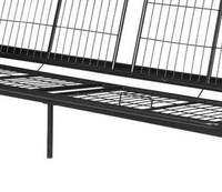Estructura de Sofá Cama Plegable de Acero Moderna y Económica con Brazos Ajustables, Mueble Portátil de Metal para Dormitorio y Sala de Estar