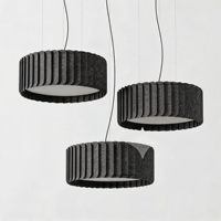 Luminaire suspendu en feutre PET insonorisant personnalisé, élégant, 42W LED, pour la décoration de salle de réunion