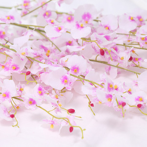 Fleurs artificielles en soie Orchidée dansante, haute simulation, pour décoration intérieure de mariage, boîte de 240 pièces, 90x56x52cm - Product Image 4