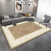 Oriental turquie gris 3d velours tapis imperméable et tapis pour salon maison