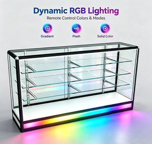 Vitrina móvil de aluminio y vidrio personalizada con luz LED para <span class=keywords><strong>tienda</strong></span> minorista, <span class=keywords><strong>tienda</strong></span> de juguetes de diseño - Product Image 3
