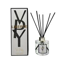 Diffuseur de bâtonnets parfumés LIBERTE 100ml – Vente en gros – Parfum d'ambiance de luxe – Boîte cadeau noire – Fabrication directe ODM