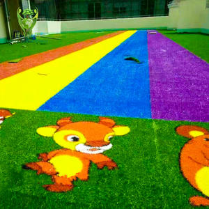 Venta Directa de Fábrica, Suelo para Parques Infantiles, Césped Artificial, Pista de Arcoíris para Jardín de Infancia, Escuela, Deportes - Product Image 4