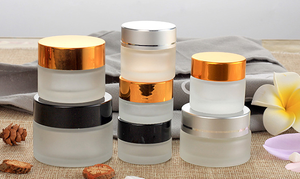 عبوات مستحضرات تجميل زجاجية سعة 5 جم و10 جم و15 جم و30 جم و50 جم و100 جم، بلون أسود غير لامع وشفاف وكهرماني - Product Image 4