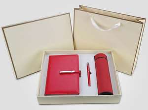 Regalos Empresariales de Alta Gama, Juego de Regalo Tres en Uno con Taza Térmica, Bolígrafo y Cuaderno para Eventos Empresariales - Product Image 4