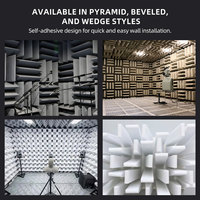 Panneau acoustique en mélamine pour studio d'enregistrement, insonorisation professionnelle, réduction de l'écho