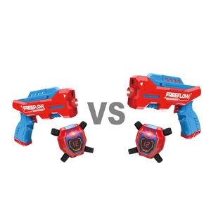 Jeu de tir de combat pour 2 joueurs, ensemble de pistolets électriques, gilets, pistolet laser infrarouge et gilet, multijoueur - Product Image 1