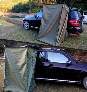 Tente <span class=keywords><strong>de</strong></span> douche latérale portable pour le camping en plein air <span class=keywords><strong>avec</strong></span> lumière LED Tissu Oxford Tente <span class=keywords><strong>de</strong></span> <span class=keywords><strong>bain</strong></span> et <span class=keywords><strong>de</strong></span> toilette pour le camping en voiture - Product Image 4
