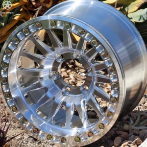 <span class=keywords><strong>Ruedas</strong></span> Todoterreno de Aluminio Forjado DW de 17, 18, 19 y 20 Pulgadas, 18x8.0, Cromadas y Pulimentadas, con Beadlocks, 6x139.7, Estilo KMC para Ford F150 - Product Image 5