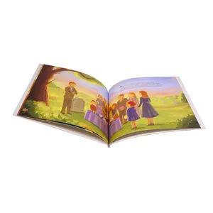 创建工厂价格定制印刷软封面平装儿童图片故事层压书籍印刷
