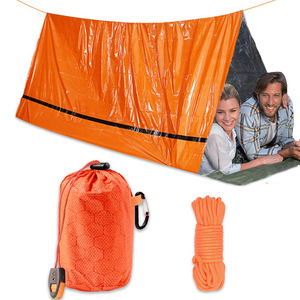 Di động ngoài trời cắm trại ấm Túi ngủ coldproof chống ẩm emergencyblanket nhôm phim tam giác lều cho ngoài trời - Product Image 1