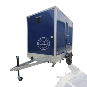 Remorque de toilettes de luxe, toilettes portables pour événements extérieurs, toilettes mobiles publiques en fibre de verre - Product Image 2