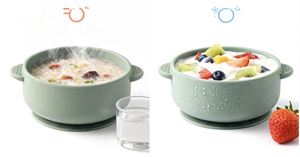 Bols pour bébé avec ventouse |   Bol alimentaire en silicone Stay Put pour bébés, enfants, tout-petits et nourrissons |   Silicone de qualité alimentaire, souple, sûr et sans BPA - Product Image 4
