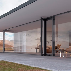 ประตูฝรั่งเศสบานพับอลูมิเนียมแบบเปิดเดี่ยวหรือสองครั้งสำหรับฉากกั้นห้องภายในหรือประตูระเบียงด้านหลังภายนอก - Product Image 1