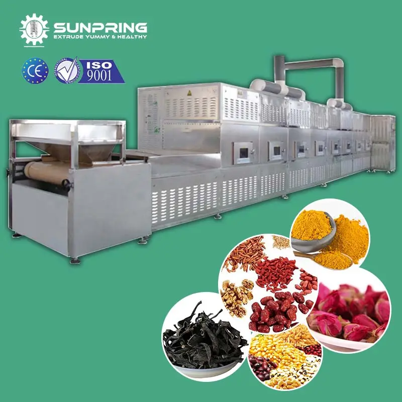 SUNPRING Ideal Microwave herbal mesin pengering dehidrasi ikan industri mesin pengering Microwave