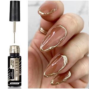 LILYCUTE Populaire Peinture Métallique Gel Résine Nail Art Miroir Chrome Gel Peinture <span class=keywords><strong>Semi</strong></span> <span class=keywords><strong>Permanent</strong></span> French Liner Nail Arte Gel Polish - Product Image 2