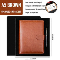 Cuaderno de Hojas Sueltas en Promoción, Diario OEM, Cuaderno A5 de Tapa Dura, Cuaderno de 6 Anillas con Encuadernación de Hojas Sueltas para Negocios