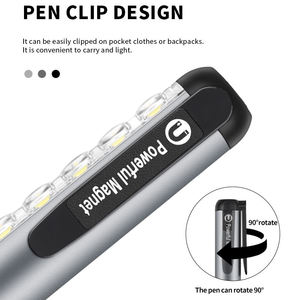 Đèn Pin Bỏ Túi Mini Tiện Dụng Đèn Bút Cầm Tay USB Type-C Đèn Pin <span class=keywords><strong>LED</strong></span> Có Kẹp Nam Châm Đèn Pin Mạnh 4 Chế Độ Ánh Sáng - Product Image 4