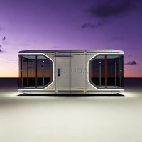 Maison d'hôtes touristique mobile en capsule spatiale, installation facile sans travaux de fondation complexes