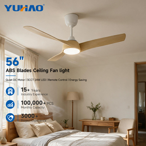 Ventilador <span class=keywords><strong>de</strong></span> <span class=keywords><strong>Techo</strong></span> LED BLDC Comercial para Gimnasio o Salón, <span class=keywords><strong>de</strong></span> 56 Pulgadas, 3 Aspas, Acrílico, Alto Flujo <span class=keywords><strong>de</strong></span> Aire, Bajo Consumo, con Control Remoto, OEM ODM - Product Image 1