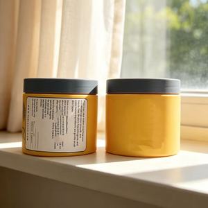 Pot en plastique givré de 250 ml et 300 ml à large ouverture pour cosmétiques, gommages corporels, beurres corporels, masques capillaires, lessive en poudre et crèmes, avec couvercle - Product Image 2