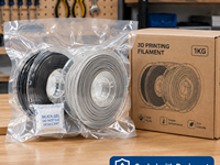Filament PETG transparent 1,75 mm, bleu glace cristallin, pour imprimante 3D Creality Bambu Lab