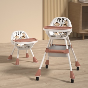<span class=keywords><strong>Chaise</strong></span> <span class=keywords><strong>haute</strong></span> portable OEM pour nourrissons <span class=keywords><strong>chaise</strong></span> d'alimentation en plastique avec balançoire à ceinture réglable style moderne pour cuisine et salle à manger pour bébés - Product Image 5