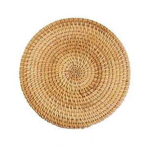 Handmade Non-Slip Bohemian Style 5mm Thick <b>Bamboo</b> Rattan Woven Coaster Mat for Tea Ceremony Dining <b>Table</b> Teapot - Product Image 4