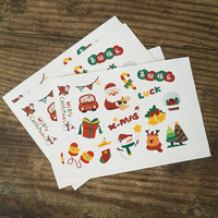 Boîte cadeau de Noël de luxe faite à la main, étiquettes autocollantes DIY, gaufrage, revêtement UV, lamination brillante, doublure en plastique, design d'emballage