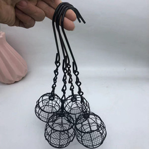 Mangeoire à oiseaux suspendue en métal, support pour boules <span class=keywords><strong>de</strong></span> graisse, cage pour jardin extérieur - Product Image 5