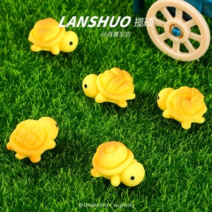 Ensemble de bijoux DIY en forme de bonbons arc-en-ciel, figurine de tortue en résine, miniature en forme d'animal, décoration de la maison, matériel artisanal fait main - Product Image 2