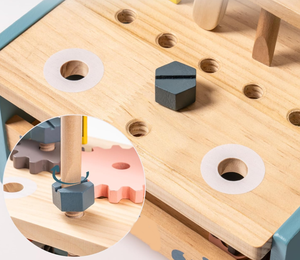 <span class=keywords><strong>Mini</strong></span> ensemble d'établi Montessori pour enfants outil de jeu en bois pour les tout-petits de 3 4 5 ans garçons et filles - Product Image 6