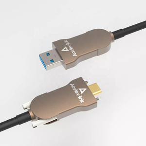 <span class=keywords><strong>AOC</strong></span> USB3.0 Type A Mâle vers Type C Mâle avec Câble Optique Actif USB 3.0 à Verrouillage à Vis pour Caméra Industrielle - Product Image 3