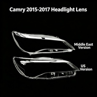 Couverture de lentille de phare avant pour Toyota Camry 15 17 Version Moyen-Orient Version US Boîtier transparent de phare