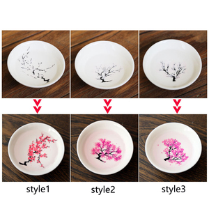 Taza mágica de Sakura, taza de té que cambia de Color a temperatura fría, exhibición de flores, taza de té de cerámica, tazas de té de Kung Fu, tazón de té - Product Image 3