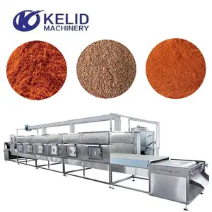 Machine de séchage d'épice de poudre de thé de gingembre de piment de micro-onde commerciale industrielle de rendement élevé