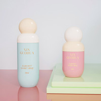 Flacon pulvérisateur à bille mignon en PET de 60 ml et 100 ml, couleur macaron, vide, pour cosmétiques et parfums, avec impression de logo personnalisée en soie