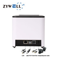 NUEVA Impresora Térmica de Recibos ZYWELL ZY-Q821 de 80mm, Impresora POS de Última Moda