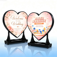 Pantalla LED Interior en Forma de Corazón de Tamaño Personalizado 2026 para Exhibición de Bienvenida de Empresas con Funciones de Texto y Animación