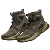 Botte de protection de sécurité légère et haute pour hommes Chaussures de travail transfrontalières anti-rayures résistantes à l'usure Style basket-ball