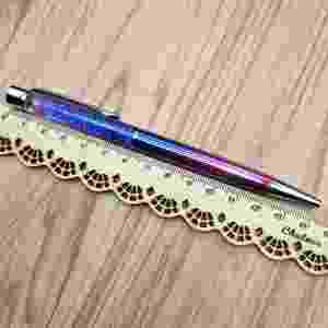 Nouveau design, vente chaude, stylo à bille avec logo flottant en paillettes liquides et cristal - Product Image 4