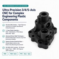 Accessoires en plastique POM usinés CNC de haute précision, support de montage d'équipement en polyoxyméthylène autolubrifiant, service personnalisé