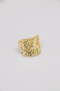 Dropshipping Gold Filled Plated Nugget Classic Simple <b>Statement</b> Band <b>Ring</b> <b>for</b> Men <b>Women</b> Everyday Jewelry Durable Timeless - Product Image 6