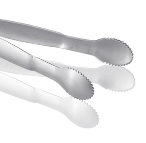 DFT06-1 Mini <b>Serving</b> <b>Tongs</b> 5-Inch Stainless Steel Small Appetizer <b>Tongs</b> with Teeth - Product Image 3